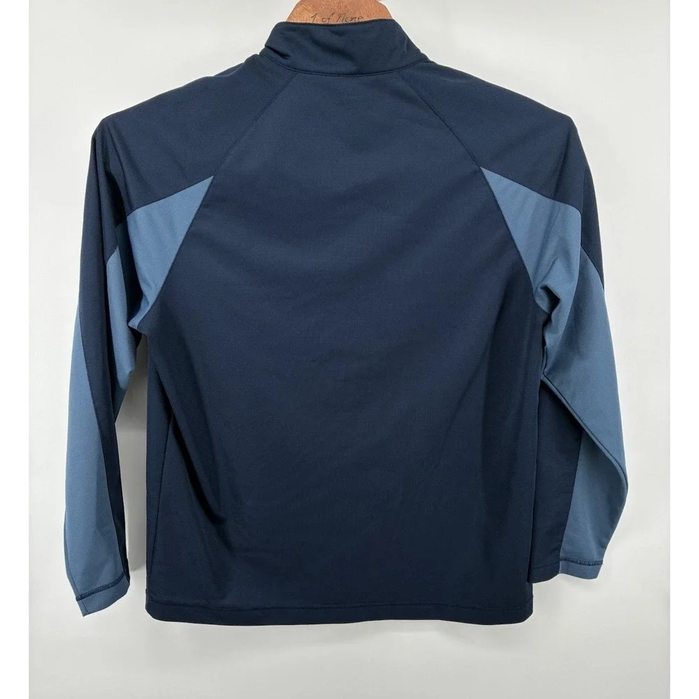 VNTG Y2K‎ Nike Silver Tag Dri-Fit 1/4 Zip Pullover Men's XL Navy